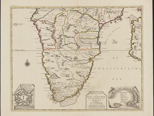 Nieuwe Caarte van Kaap de Goede Hoop, R. en I. Ottens, 1750, Nationaal Archief Den Haag