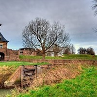Een stuk land in Gorinchem met een molen. (Foto: Mike Philippens, via Flickr)