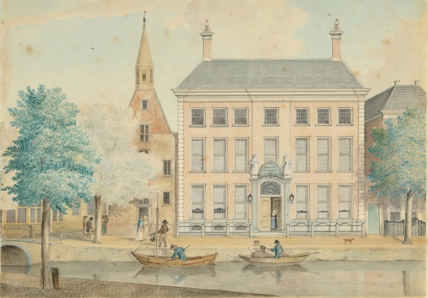 Het nieuwe Meisjeshuis, gebouwd in 1769 (Collectie Erfgoed Delft)