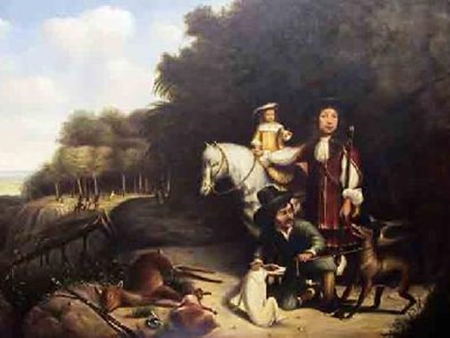 Portret van Simon van der Stel en zijn zoon Willem Adriaan