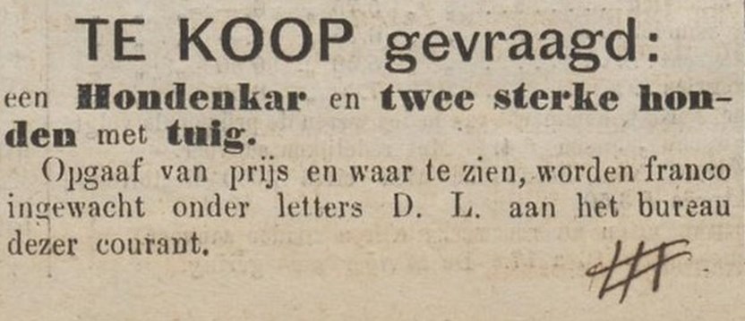 Advertentie in de Courant voor Maassluis, het Westland en Rozenburg (06-12-1876)