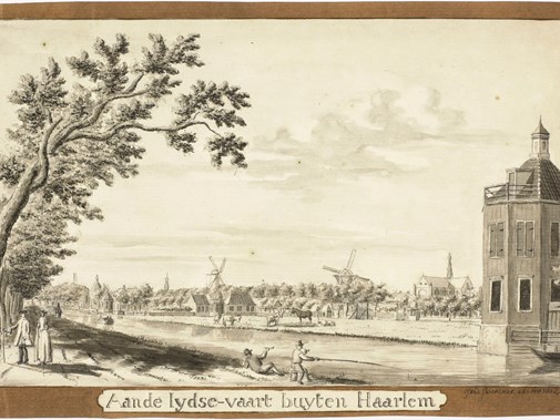 Zwanenburg aan de Leidsevaart buiten Haarlem - Joh. Swertner, 1762 (Noord-Hollands Archeif).