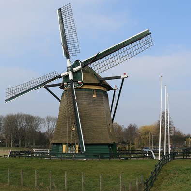 Molen De Vlieger in Voorburg. Foto: Quistnix, CC BY-SA 2.5, via Wikimedia Commons