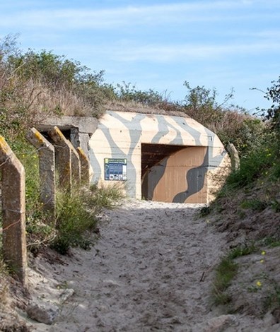 Een van de bunkers aan de bunkerroute De Punt