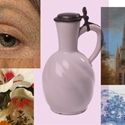 Collage van meerdere afbeeldingen die met Vermeer te maken hebben