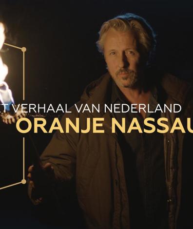 Foto Daan Schuurmans met de tekst: Het Verhaal van Nederland - Oranje Nassau